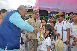 The Governor of Arunachal Pradesh Shri P.B. Acharya celebrate the festive occasion of Mopin at Bhalukpong on 5th March 2017.